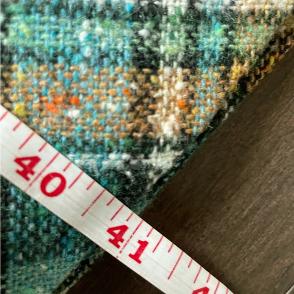 Vintage 70s Plaid Wool Lined Maxi Skirt with Lace Women’s XS - Picture 7 of 8